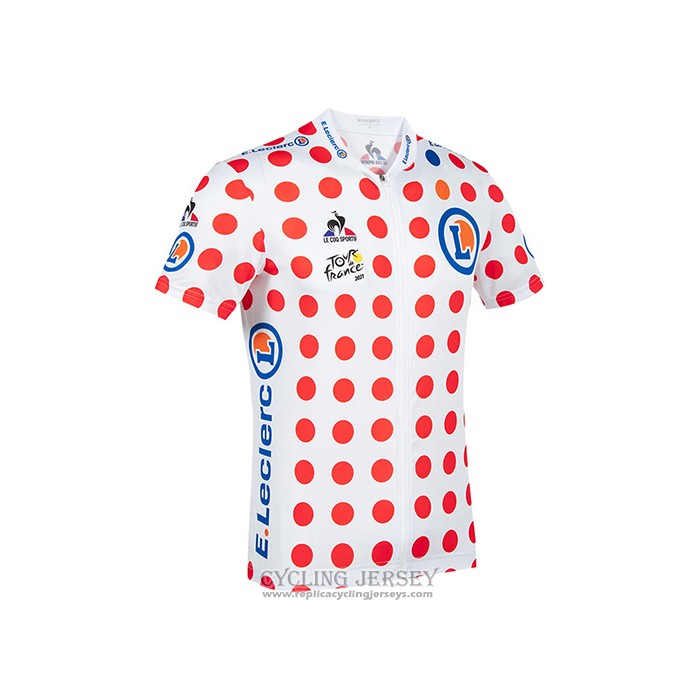 2021 Cycling Jersey Tour De France Red White Short Sleeve And Bib Short